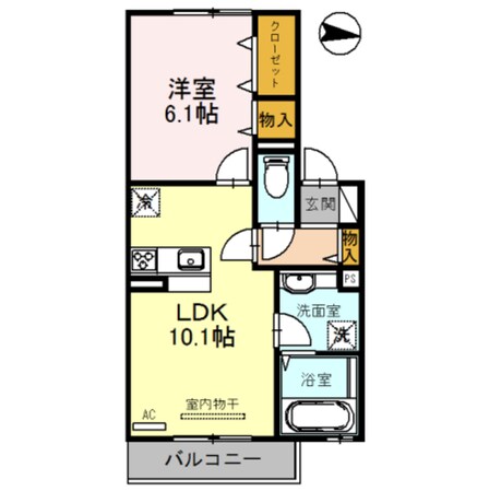 住吉東駅 徒歩4分 2階の物件間取画像